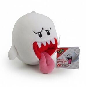 NWT Super Mario Boo Ghost Plush All Star Collection Nintendo Sanei White Boo